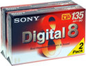 Sony CAMERA TAPE DIGITAL8 90MIN 2PK