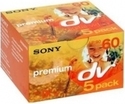 Sony 5DVM60PR MiniDV Premium Tape 5-pack + 1 Cleaner