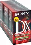 Sony 10-pack VHS DX Tape