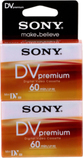 Sony 2DVM60PR-BT blank video tape
